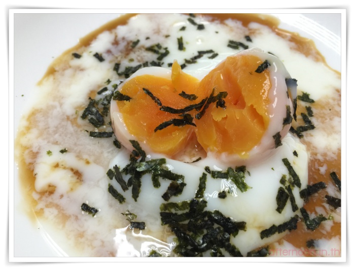 ไข่ออนเซ็น, ไข่ลวก, ไข่ต้ม, เมนูไข่, ซีพี, เซเว่น, อาหาร, cp, onsen egg, egg, ทานอะไรหรือยัง, ไข่