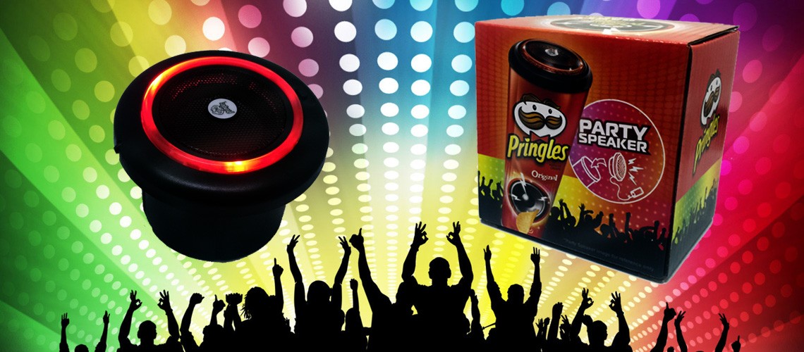 ปริงเกิ้ล, pringles, party speaker, รีวิว, ของแถม, ของพรีเมี่ยม, มันฝรั่งแผ่น, ลำโพง